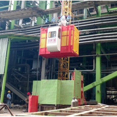 2000kg Double Cages Material and Passenger Elevator Lifter